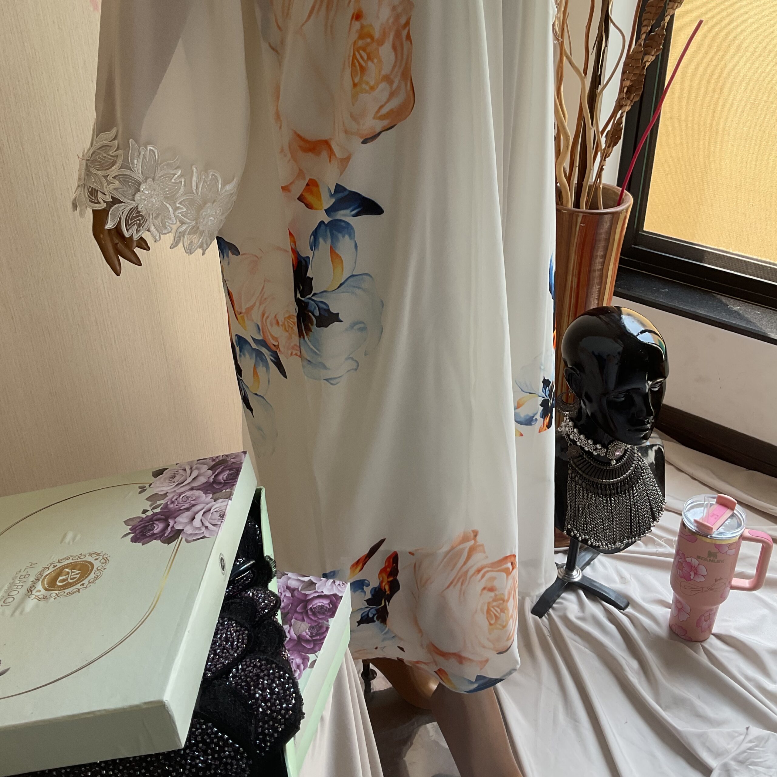 Floral Printed Abaya