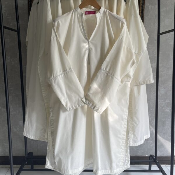 Classic Irish Cotton Kurti - Off-White